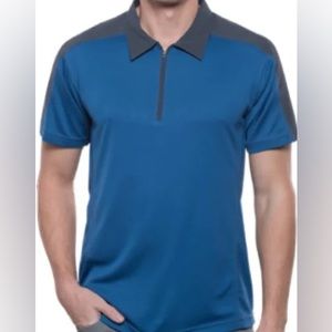 KUHL Men’s Shadow 1/4 Zip Polo Shirt Size XL Active Outdoors Stylish